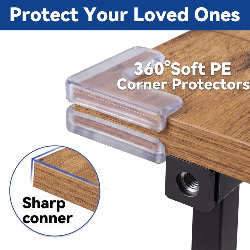 102.4 Inch Behind Couch Table Skinny with 2 Outlets, 24″-32″ Height Adjustabl...