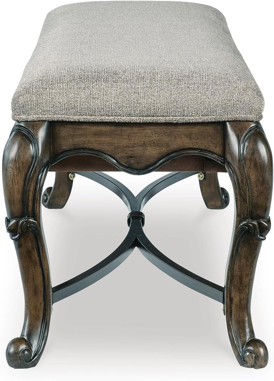 Signature Design by Ashley Maylee Upholstered Dining Bench, 63", Storage...