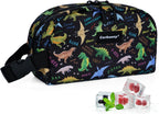 Cerbonny Freezable Cooler Bag for Work/School Travel - Mini Insulated Bag Fit For Yogurt, Suit for 3+(Black Dinosaur)
