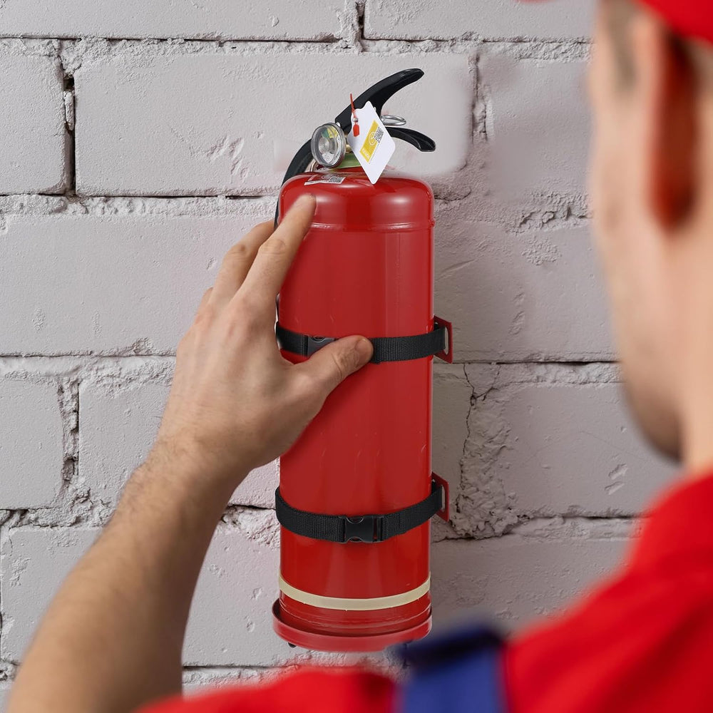 Suzile Fire Extinguisher Bracket Wall Mount, Heavy Duty Metal Holder, 3 Pcs