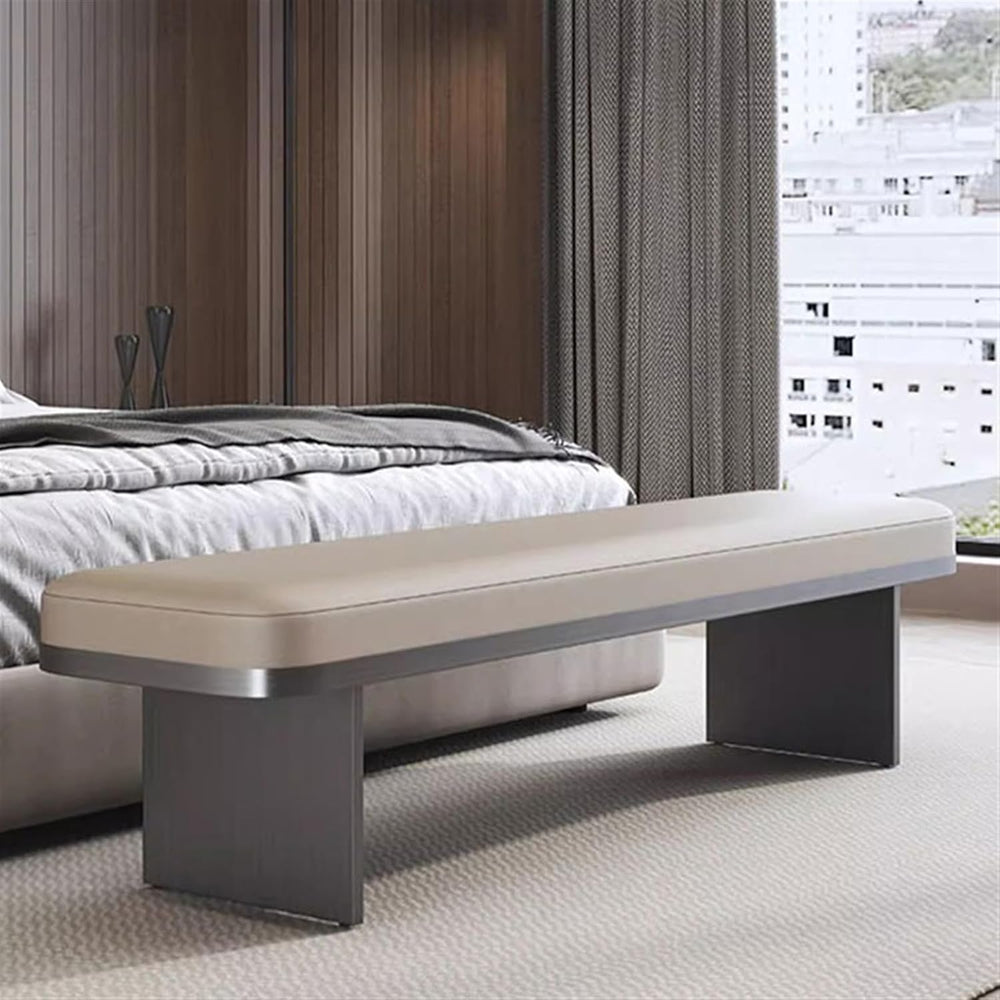Modern Stainless Steel Footstool Household Sofa Bedside Stool Dining Chair Hi...