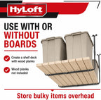 HyLoft Adjustable Garage Ceiling Mount Storage Rack Kit, Ceiling Shelving Mounts, 34 in. x 26 in., 80844-10, Hammertone