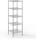 24" Deep x 24" Wide x 74" Height Wire Shelving Kit | 5-Tier | NSF Commercial Storage Rack Unit