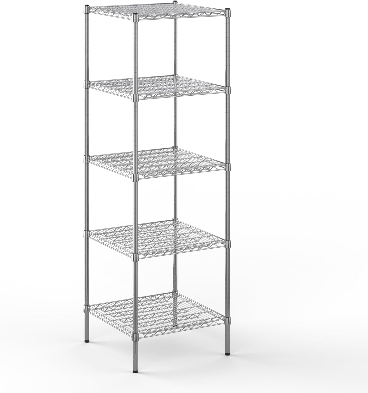 24" Deep x 24" Wide x 74" Height Wire Shelving Kit | 5-Tier | NSF Commercial Storage Rack Unit