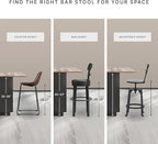 Signature Design by Ashley Pinnadel 24.25" Modern Farmhouse Swivel Counter Height Barstool, Light Brown