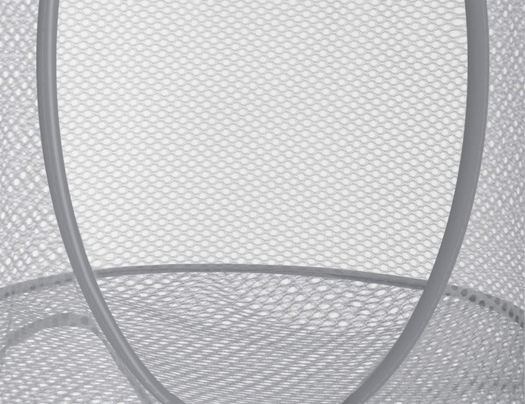 Libeder Mesh Hanging Storage Space Saver Bags Organizer,Foldable Storage Organizer 4 Compartments Toy Storage Basket for Kids Room Bathroom 2 Sets Grey