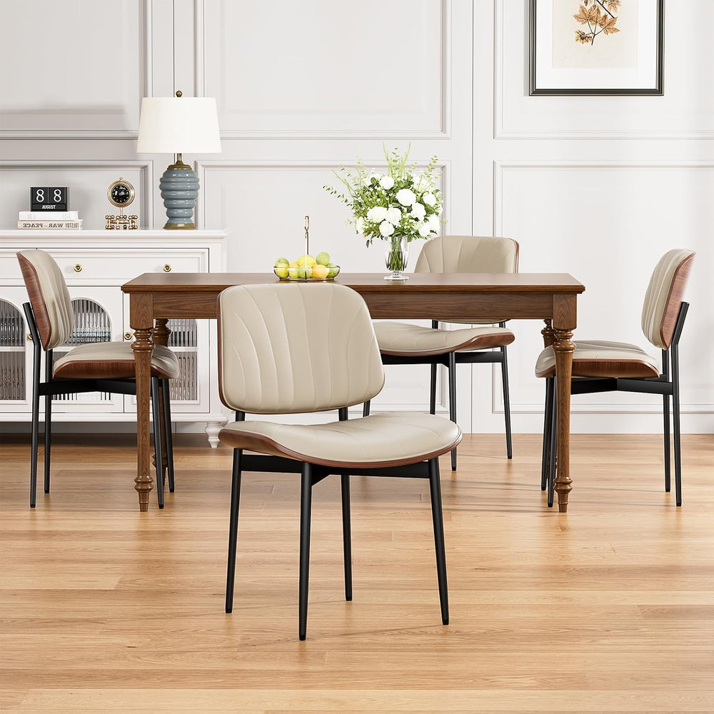 YaFiti Dining Chairs Set of 4, Dining Room and Kitchen Chairs, Mid Century Mo...