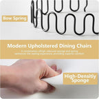 Gold Velvet Dining Chairs Set of 2, Kitchen & Dining Room Chairs, Tufted Upholstered Dining Room Chair, Back Ring Pull Trim, Golden Stainless Steel Legs, Gold