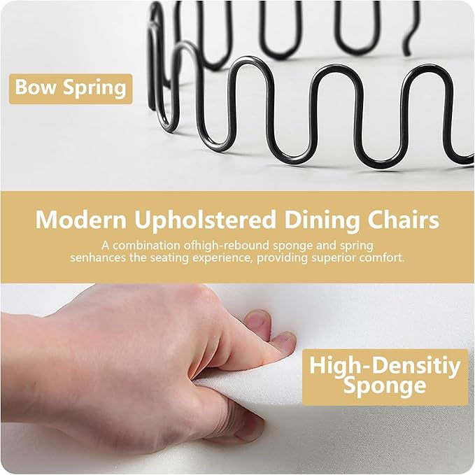 Gold Velvet Dining Chairs Set of 4, Kitchen & Dining Room Chairs, Tufted Upholstered Dining Room Chair, Back Ring Pull Trim, Golden Stainless Steel Legs, Gold