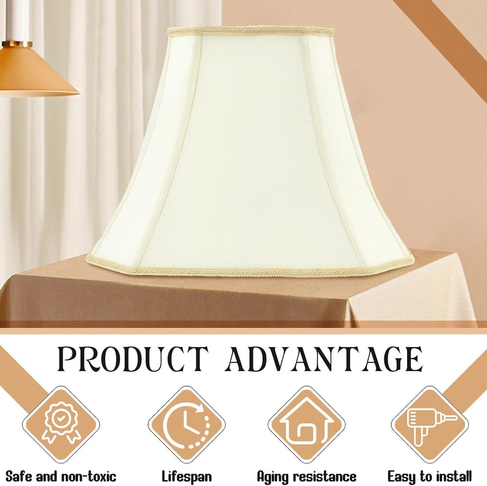 Glooglitter Set of 2 Bell Lamp Shade 6.25"x8" Top 11"x16"...