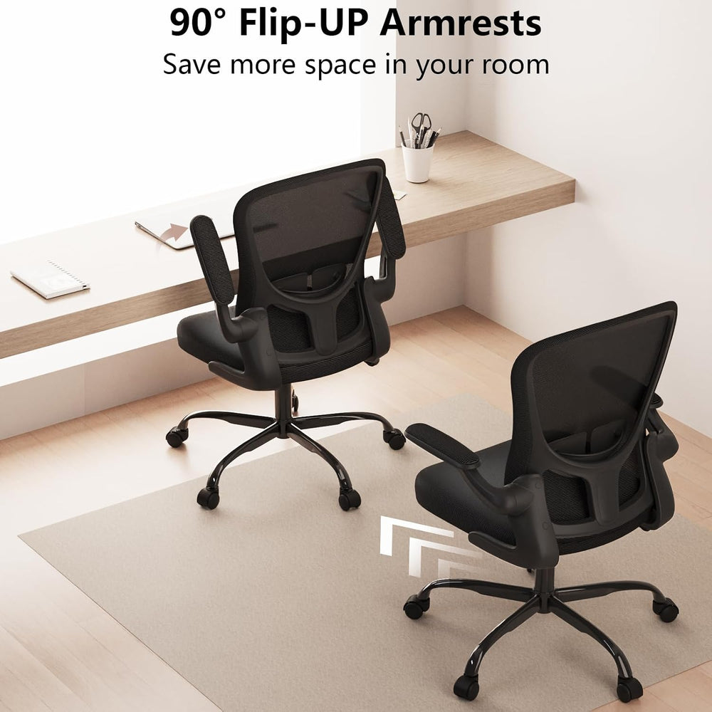 Ergonomic Office Chair, Comfort Swivel Home Office Task Chair, Breathable Mes...