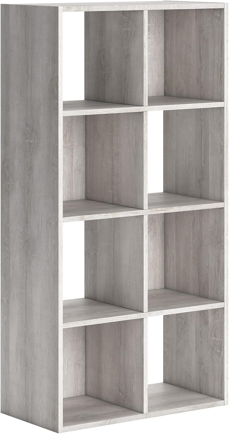 Signature Design by Ashley Paxberry Coastal 8 Cube Storage Organizer or Bookc...