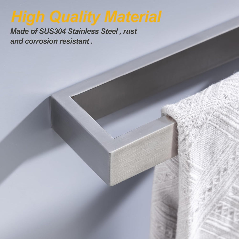 Towel Bar, 9 Inch Hand Towel Holder Wall Mount, Towel Racks for Bathroom Acce...