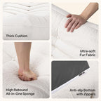High-end Quality Compressed Bean Bag Chair, Togo Chair Beanbag Sofa, Fireside Chairs with High Resilience Foam Soft Comfy Jacquard Fabric Ergonomic Non-Slip Design for Living Room, Bedroom, Resort
