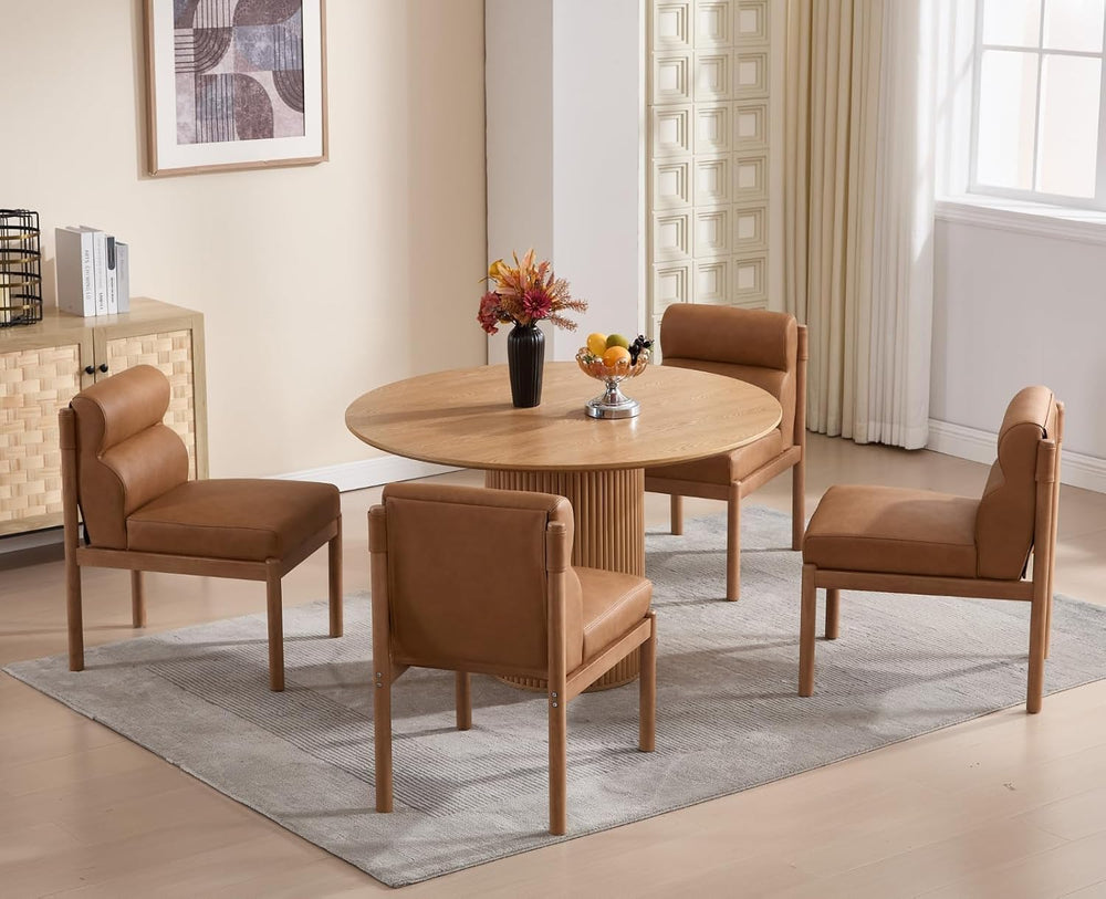 EALSON Dining Chairs Set of 2 Modern Upholstered Living Room Chairs Mid Centu...