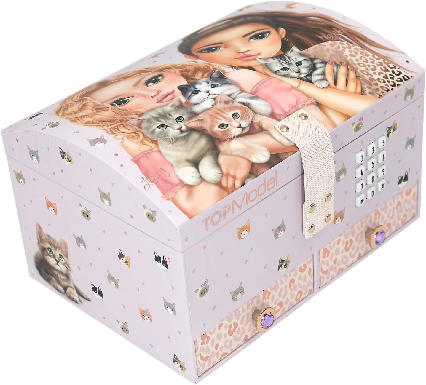 Depesche TOPModel 13578 Jewellery Box with Code and Sound Cat Love