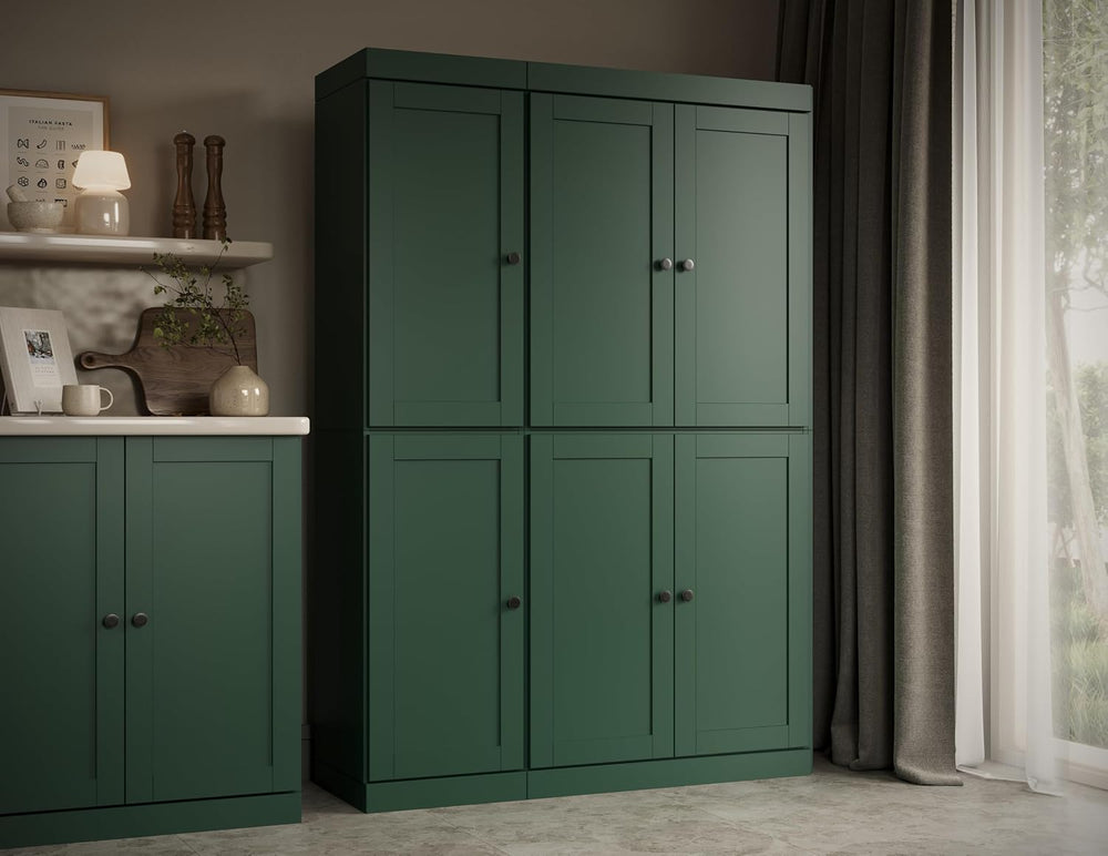 Palace Imports Solid Wood Kitchen Pantry Cabinet 71.5" Tall, 48.5" ...