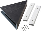 Palisade Vinyl Waterproof Corner Shower Shelf in Black Ice