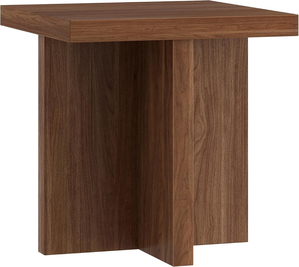 Henn&Hart 22" Scandinavian Wooden Square End Table, Side Table, Nigh...