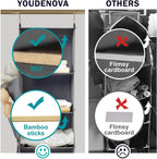 YOUDENOVA Hanging Closet Organizer, 5-Shelf Closet Hanging Storage Shelves, Grey