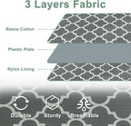 punemi Under Bed Storage, 2-Pack 6.7 Inches Tall Underbed Clothes Storage Bags W/Sturdy Structure, Thick Fabric Storage Containers Drawers With Zipper Lid, College Dorm Room Under Bed(Lantern Pattern)
