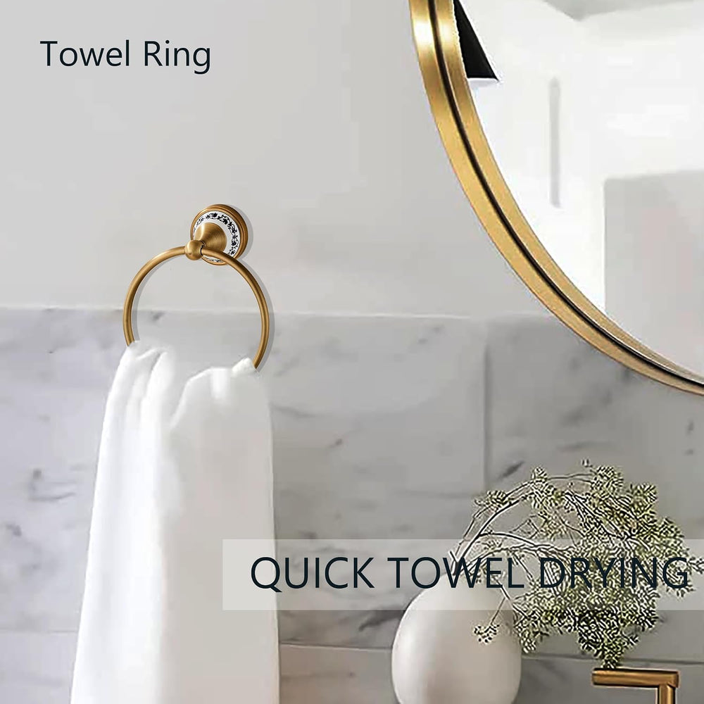 Antique Brass Toilet Paper Holder Hand Towel Holder, Bathroom Brass Hardware ...
