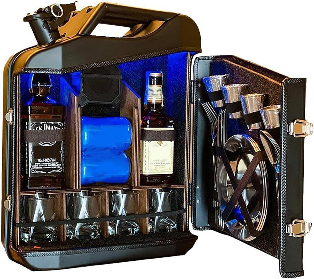 Mini Christmas Can Bar, 20L Christmas Jerry Can Bar with Sturdy Structure, Be...