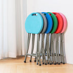 Folding Stool - Folding Chairs for Outside, Backless Stool with Capacity for Kitchen Or Rec Room - Portable(Yellow)