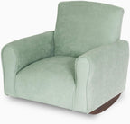 Toddler Personalized Armchair, Kids Upholstered Rocking Chair with Personalization, Toddler Chair with Personalized Name, Comfy Child Armchair, (Seafoam Green Suede, Rockers)