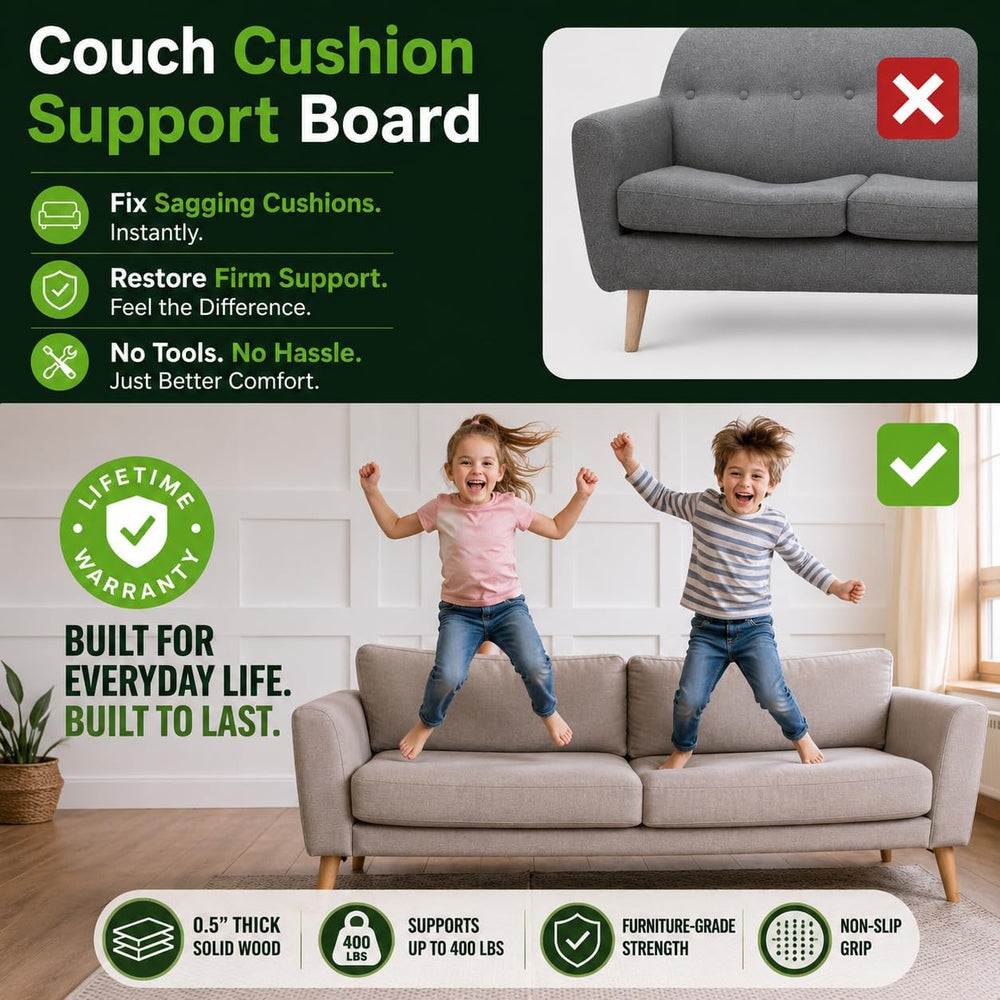 BEN'SHOME® Couch Cushion Support, Fix Sagging Long Sofas | 68-81" x ...