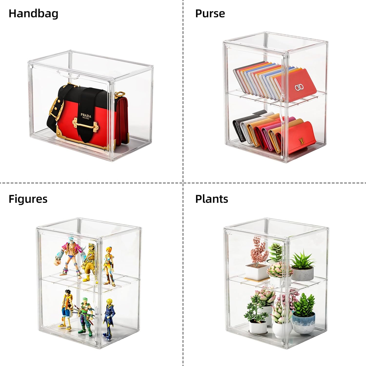 Acrylic Boot Storage Tall Boot Storage Boxes Clear Plastic Stackable Clear Acrylic Display Case for Collectibles, Display Box Case for Figures, Purse, 1 Pack, XXXL