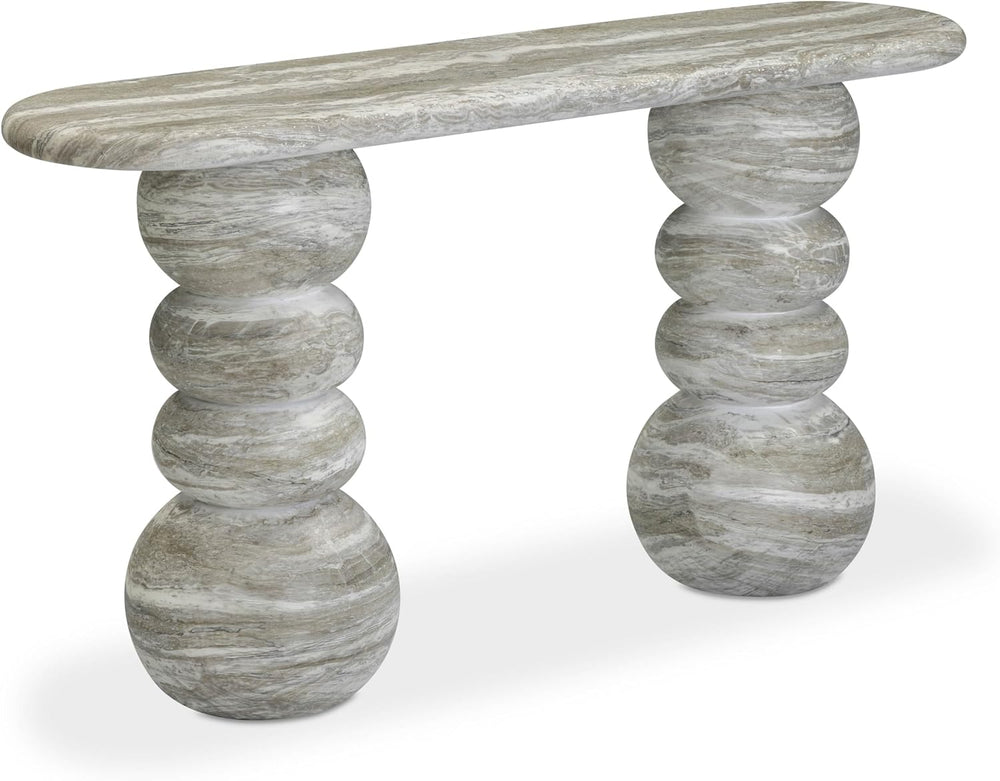 Tov Furniture Hyre Faux Stone Indoor/Outdoor Concrete Console Table