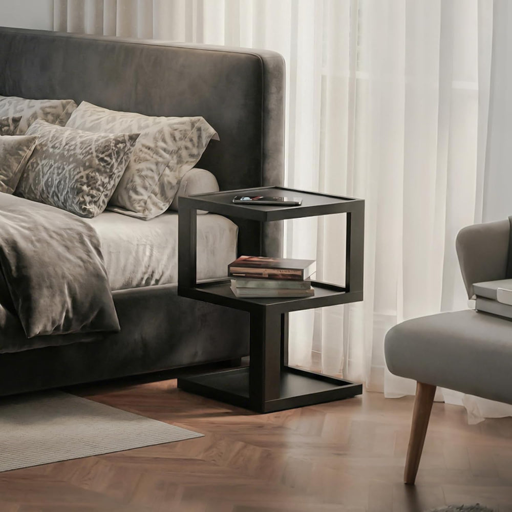 Small Side Table for Living Room, Wood Modern End Table Nightstand for Bedroo...