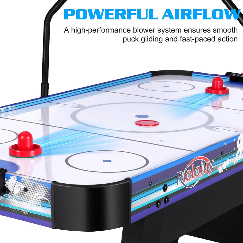 58" Air Hockey Table, Arcade Style with Powerful 700mA Motor, Accurate D...