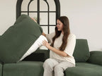 EASE MOOSE Sectional Modular Sofa,FSC Certified Oversized U Shape Sectional Couch Wide Deep seat Sectional Sofa,Green