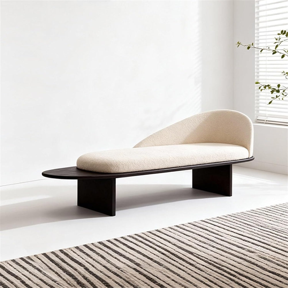 Modern Wooden Bed-end Bench in Hotel Bedroom Showroom Dressing Room Shoe-Chan...