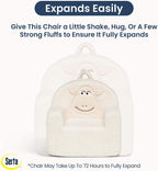 Delta Children - Serta Counting Sheep Kids Sherpa Foam Chair, Cream