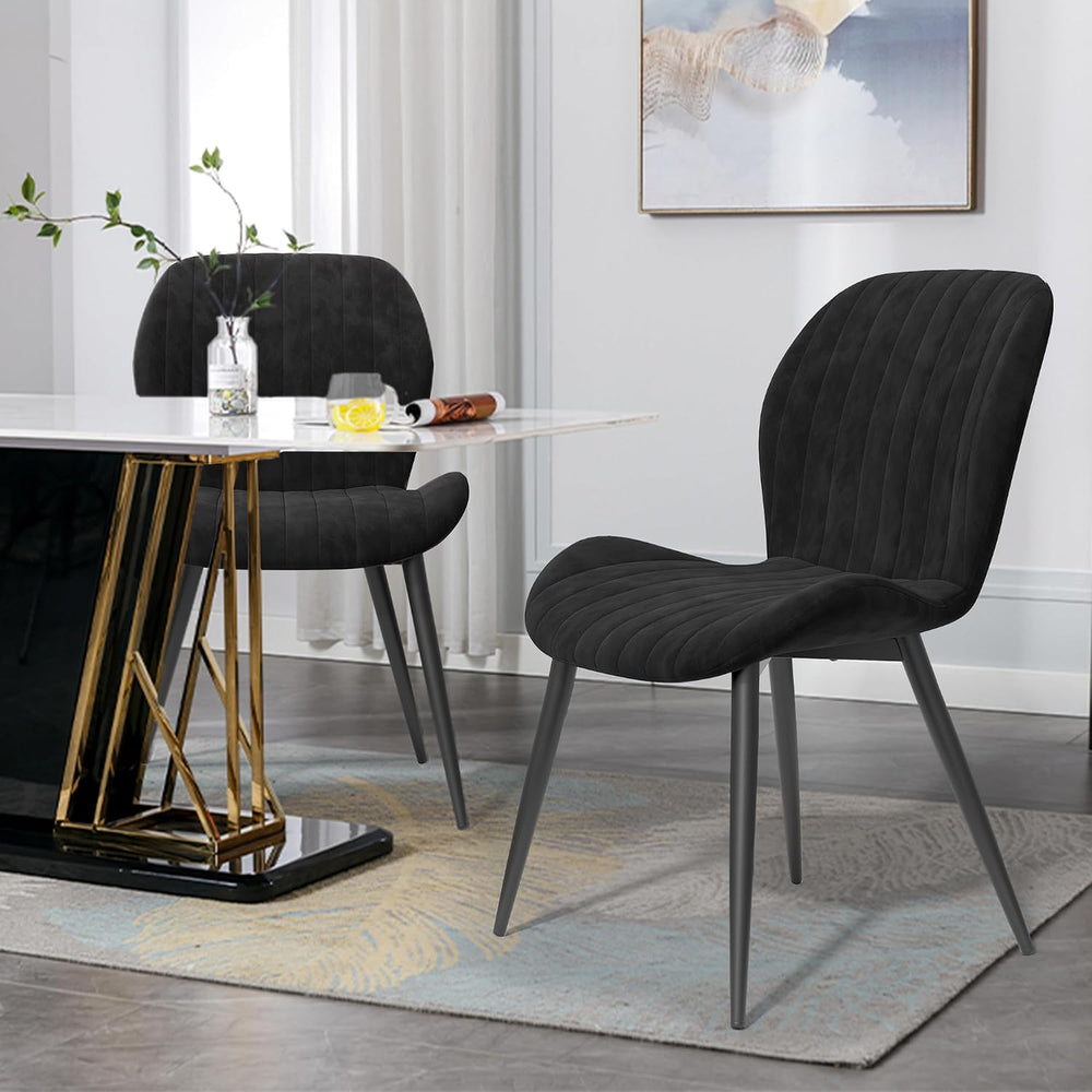 Dining Chairs Set of 4 Modern Velvet Dining Room Chairs Upholstered Dining Ch...