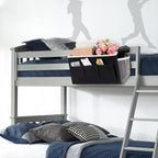 Bedside Storage Caddy/Bedside Hanging Storage Bag for Headboards Bunk Beds Dorm Rooms Book Phone Magazine Holder (New Black)