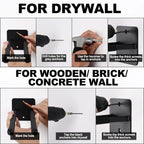 14 Inches Extra Large Garage Hooks, 4Pcs Heavy Duty Garage Wall Mount Organizer, Tool Hanger Long Utility Storage Hooks for Hanging Tire, Chair, Ladder, Garden Tools, Strollers and More