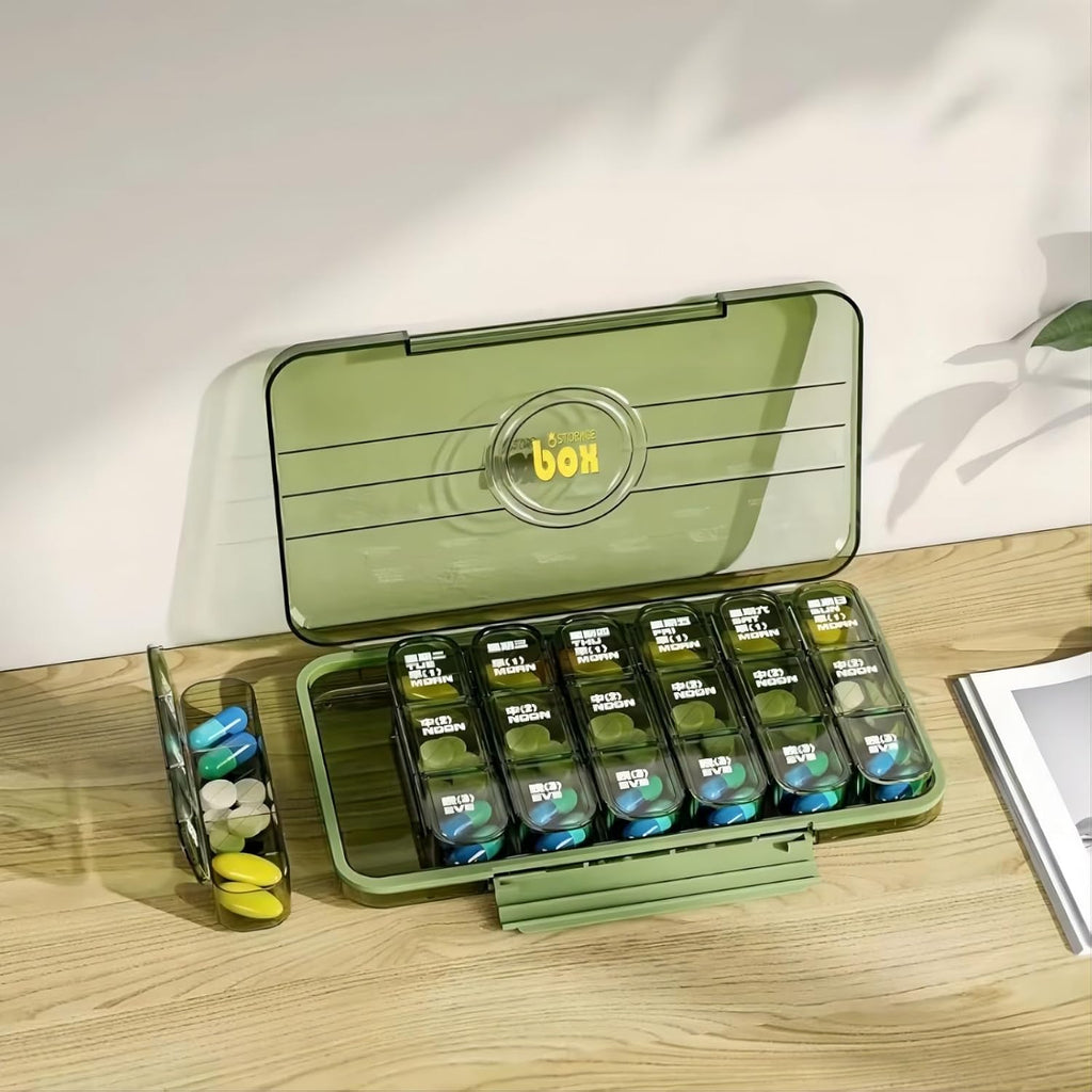 Medication Lock Box with Combination Lock 14x8.5x8.5 Inches [Large], Medication Security Lock Box, Medical Box Organizer