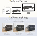 Ball & Cast Oversized Modular L Shaped Sectional Sofa W/Movable Ottoman and USB Ports,5 Seater Comfy Cloud Couch W/2 Armrest Pillows,Folding Table & Side Pocket,for Living Room,Apartment,Charcoal,130"