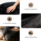 Giant Beanbag Chair 6FT Bean Bag Chairs for Adults with Filler, Reading Chair Cloud Boneless Couches for Living Room Furniture Memory Foam, Lazy Sofa
