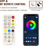 FAHKNS 3 Tiers 16 Inch APP & RF Remote Control LED Lighted Liquor Bottle Display, LED Liquor Shelves, Liquor Bottle Accessories Shelf for Home Bar, 16 Static Colors 4 Dynamic Mode