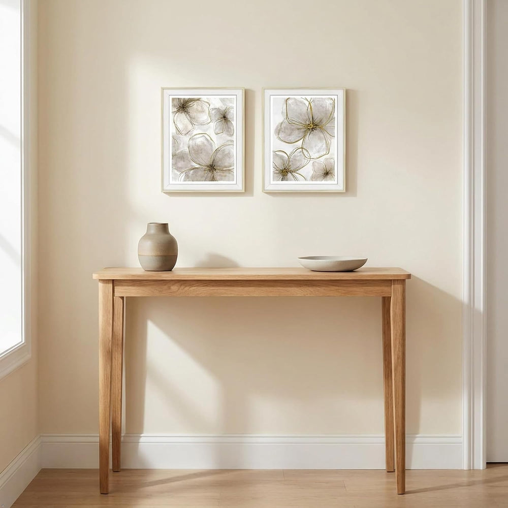 Bedroom Framed Flower Wall Art: Living Room Bathroom Floral Picture 2 Piece M...