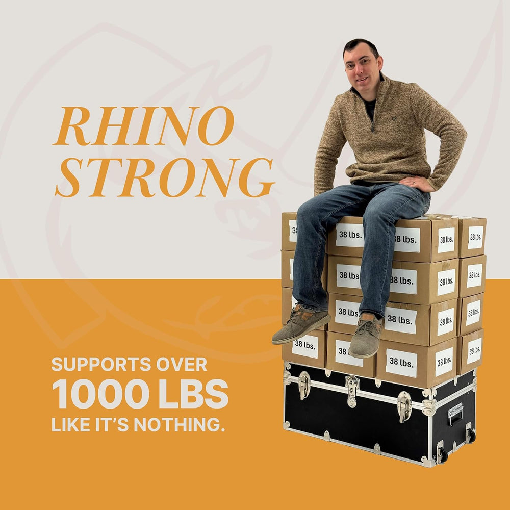 Rhino Large Essential Trunk with Wheels, Camp Footlocker, Dorm Storage | 32&q...