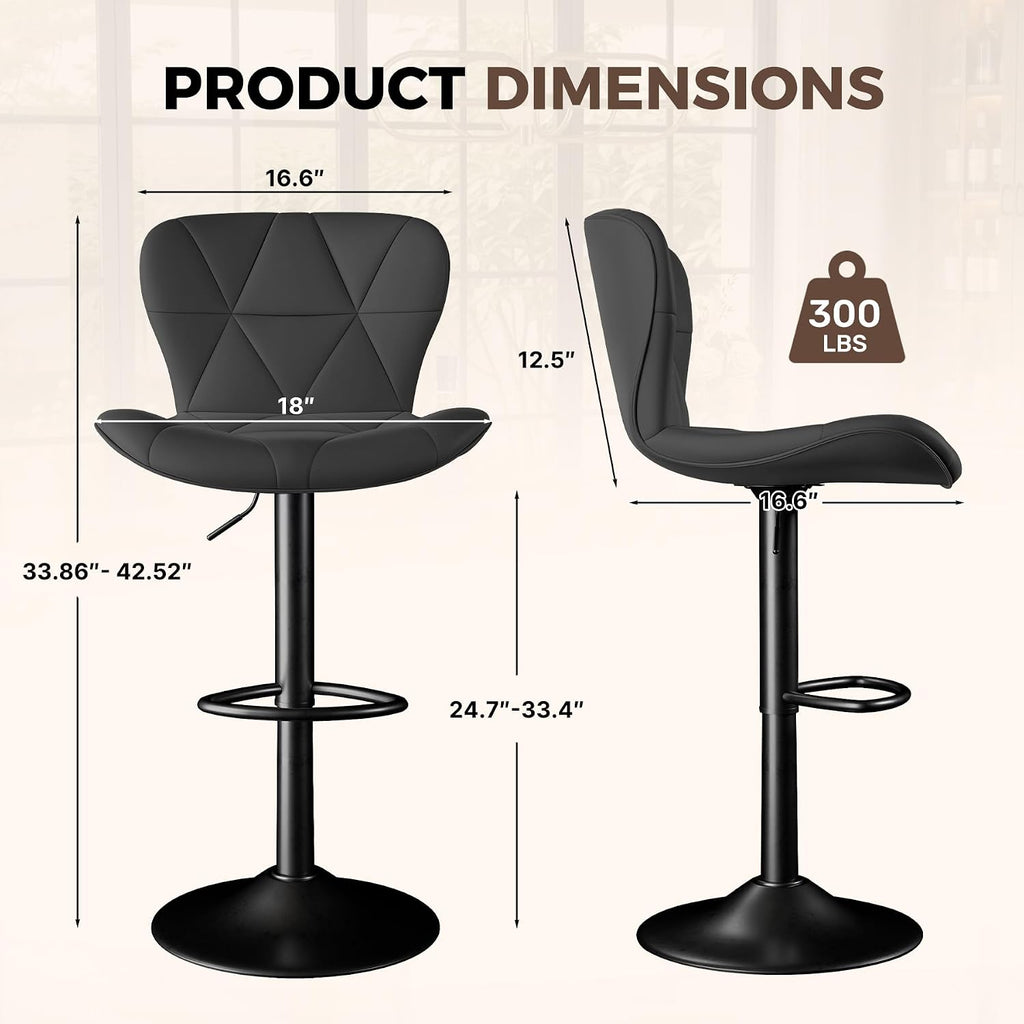 Miereirl 3-Piece Counter Height Bar Table Set, 55 Inch Walnut Pub Dining Table & 2 White Swivel Adjustable Bar Stools, PU Leather Counter Chairs with Backrest for Kitchen Island Dining Room