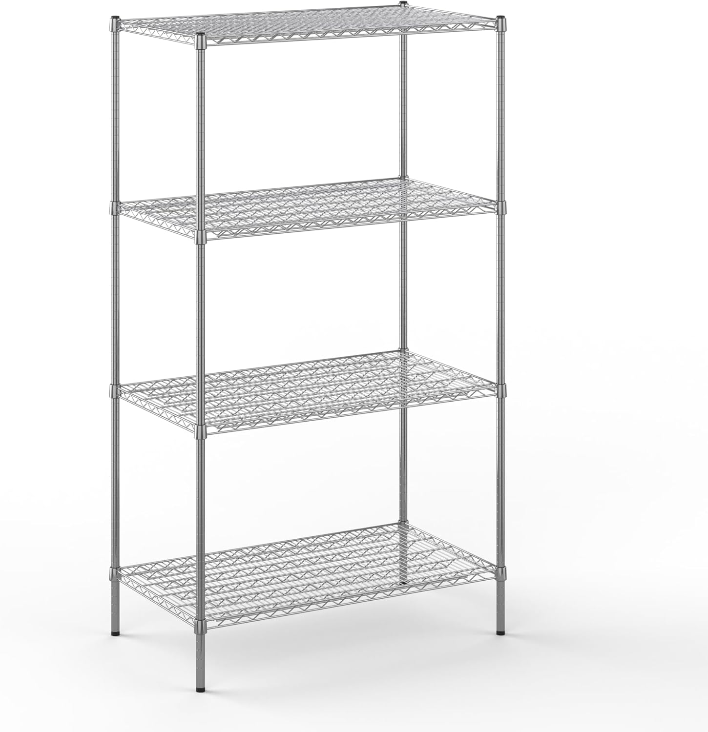 24" Deep x 42" Wide x 74" Height Wire Shelving Kit | 4-Tier | NSF Commercial Storage Rack Unit