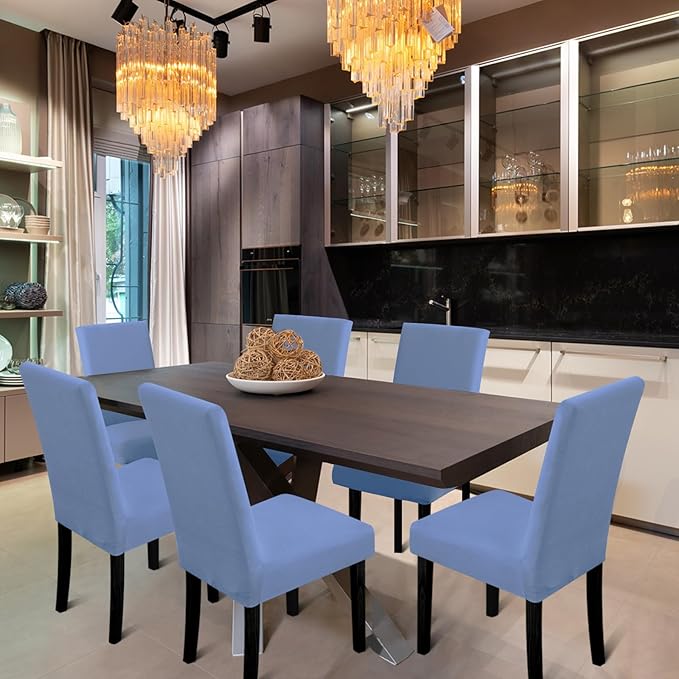 Chair Covers, Stretch Kitchen Chair Covers/Dining Room Chair Covers Set of 8,...