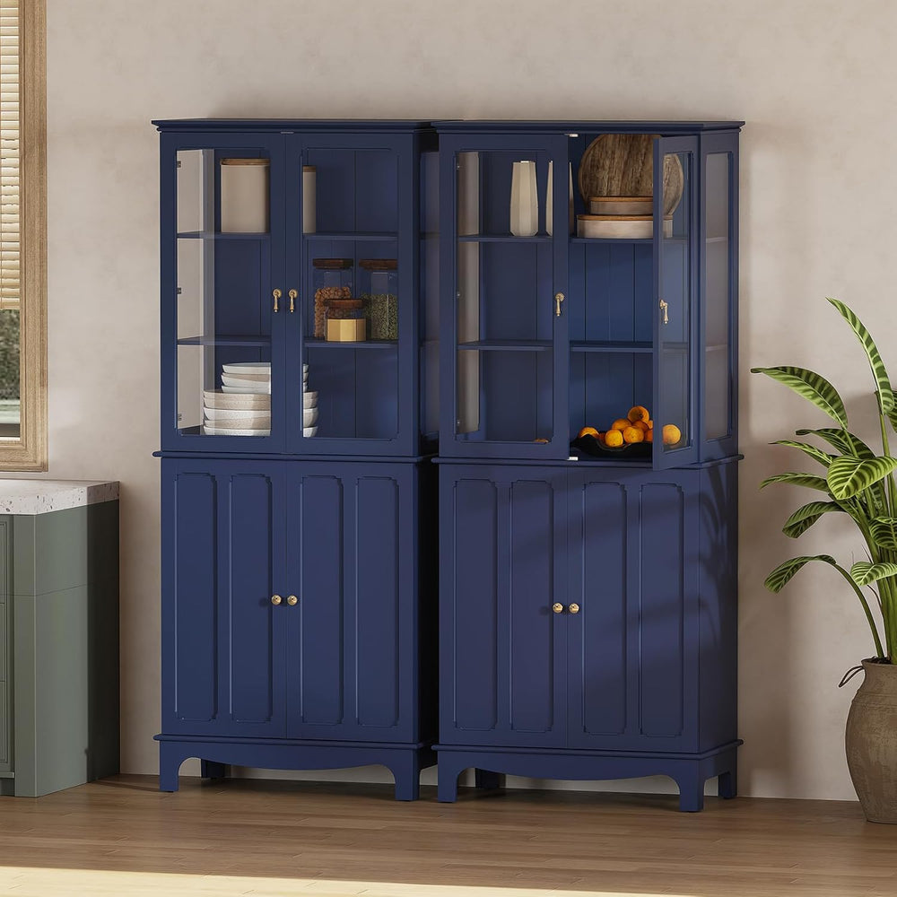 ARTPOWER 72" Freestanding Kitchen Pantry Storage Sideboard, Classical Ta...